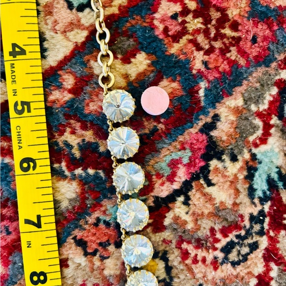 J Crew Statement Necklace Gold 21 inch GUC - Picture 4 of 4